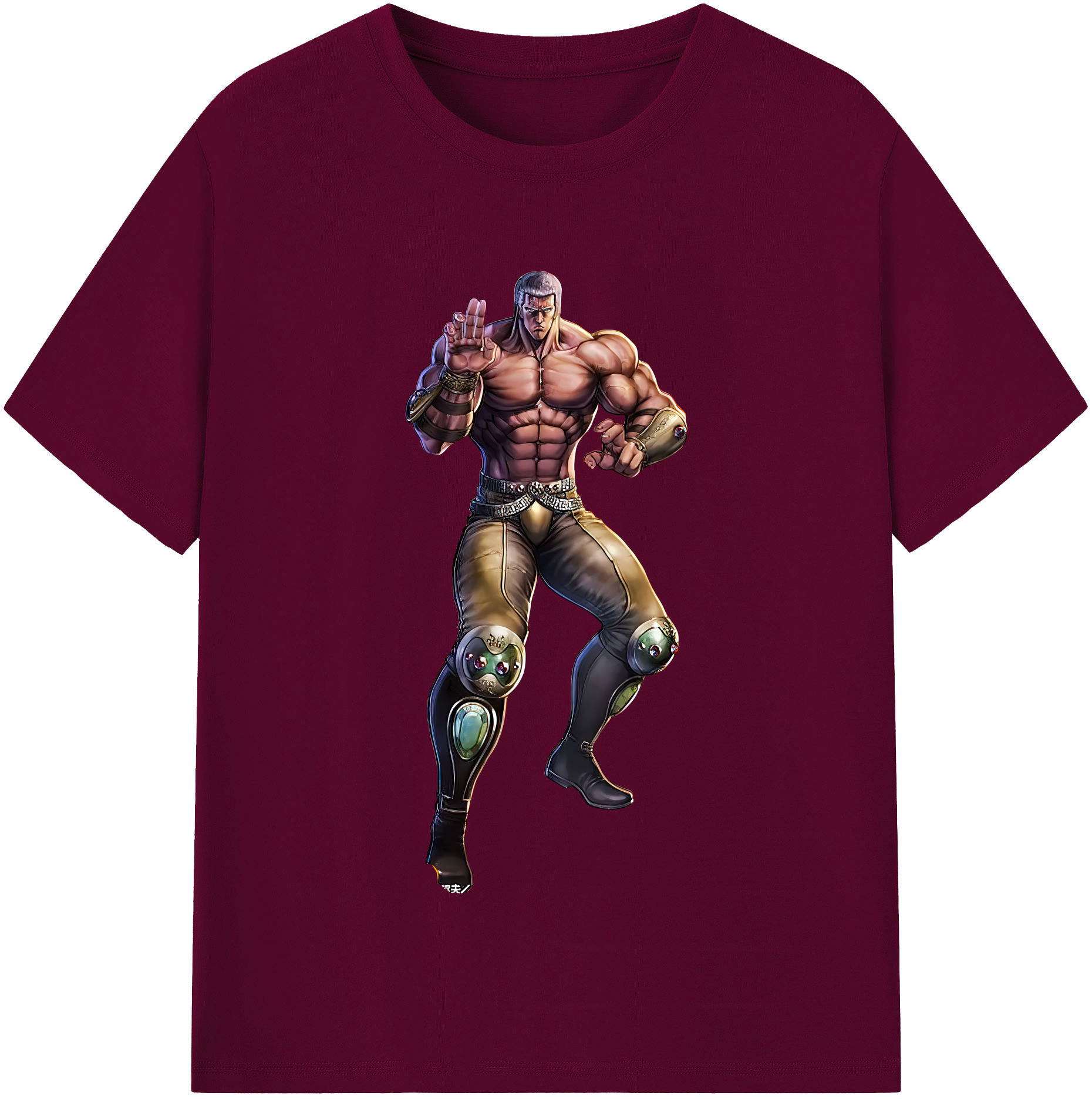 （画像用） 北斗の拳 Fist of the North Star レディースカジュアルプリントTシャツ（綿100％）